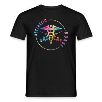 Infermiera estetica non sono un - T-shirt uomo - nero - Fronte - AI Model Male 178 light (178cm)