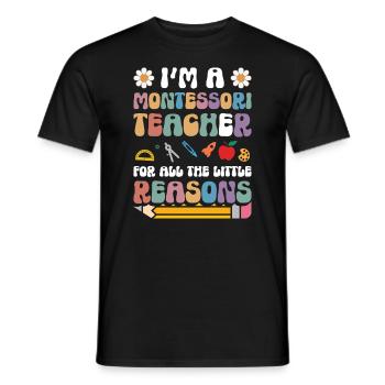 Je suis un - T-shirt homme - noir - Devant - AI Model Male 178 light (178cm)