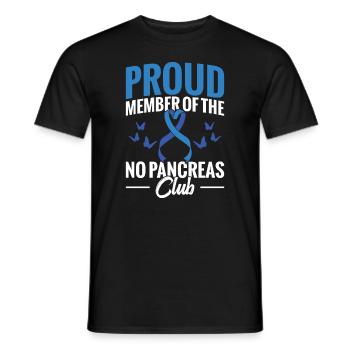 Stolzes Mitglied Des No Pancreas Clubs - Männer T-Shirt - Schwarz - Vorne - AI Model Male 178 light (178cm)
