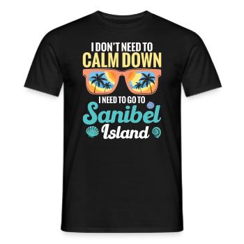 Ich Muss Mich Nicht Beruhigen, Ich Muss Nach - Männer T-Shirt - Schwarz - Vorne - AI Model Male 178 light (178cm)