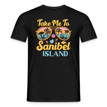 Take me to Sanibel Island - Men's T-Shirt - black - Front - AI Model Male 178 light (178cm)