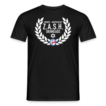 ZASH - Männer T-Shirt - Schwarz - Vorne - AI Model Male 178 light (178cm)