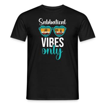 Only Sabbatical Vibes - Men's T-Shirt - black - Front - AI Model Male 178 light (178cm)