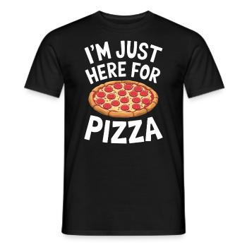 Pizza Spruch Witz Pizzeria Lustiges Pizza Geschenk - Männer T-Shirt - Schwarz - Vorne - AI Model Male 178 light (178cm)