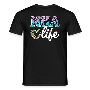 La vie d’administrateur d’une maison de retraite - T-shirt homme - noir - Devant - AI Model Male 178 light (178cm)