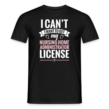 Je ne peux pas et je veux quitter ma maison de retraite - T-shirt homme - noir - Devant - AI Model Male 178 light (178cm)