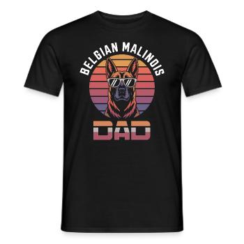 Berger Belge Dicton Malinois Cadeau - T-shirt homme - noir - Devant - AI Model Male 178 light (178cm)