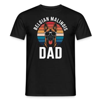 Berger Belge Dicton Malinois Cadeau - T-shirt homme - noir - Devant - AI Model Male 178 light (178cm)