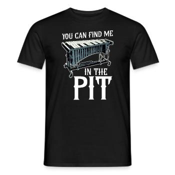 Vibraphone You Can Find Me In The Pit - Men's T-Shirt - black - Front - AI Model Male 178 light (178cm)