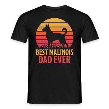 Berger Belge Dicton Malinois Cadeau - T-shirt homme - noir - Devant - AI Model Male 178 light (178cm)