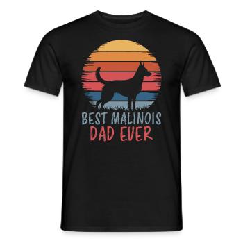 Belgian Shepherd Saying Malinois Gift - Men's T-Shirt - black - Front - AI Model Male 178 light (178cm)
