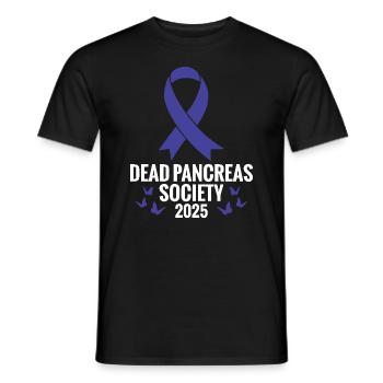 Dead Pancreas Society 2025 - Men's T-Shirt - black - Front - AI Model Male 178 light (178cm)