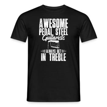 Fantastische Pedal-steel-gitarristen Kommen Immer - Männer T-Shirt - Schwarz - Vorne - AI Model Male 178 light (178cm)