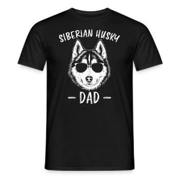 Siberian Husky Saying Siberian Huskies Gift - Men's T-Shirt - black - Front - AI Model Male 178 light (178cm)