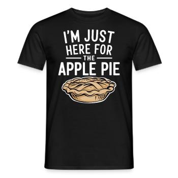 Apfelkuchen Spruch Lustiges Apple Pie Geschenk - Männer T-Shirt - Schwarz - Vorne - AI Model Male 178 light (178cm)