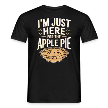 Apfelkuchen Spruch Lustiges Apple Pie Geschenk - Männer T-Shirt - Schwarz - Vorne - AI Model Male 178 light (178cm)