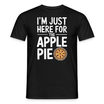 Apfelkuchen Spruch Lustiges Apple Pie Geschenk - Männer T-Shirt - Schwarz - Vorne - AI Model Male 178 light (178cm)