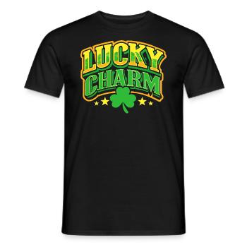 Porte-bonheur - Saint-Patrick - Irlande - T-shirt homme - noir - Devant - AI Model Male 178 light (178cm)