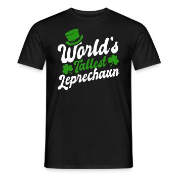 World's Tallest Leprechaun - St. Patrick's Day - Männer T-Shirt - Schwarz - Vorne - AI Model Male 178 light (178cm)