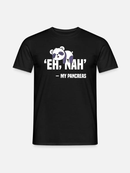 Only losers need a pancreas - Men's T-Shirt - black