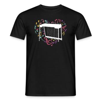 Ich Spiele Pedal-steel-gitarre, Was Ist Deine - Männer T-Shirt - Schwarz - Vorne - AI Model Male 178 light (178cm)