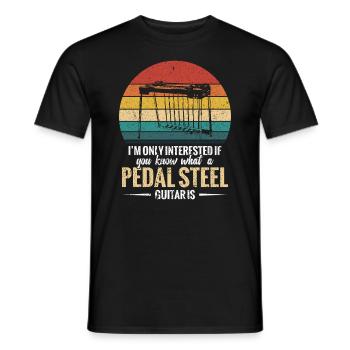 Ich Bin Nur Interessiert, Wenn Sie Wissen, Was Ein - Männer T-Shirt - Schwarz - Vorne - AI Model Male 178 light (178cm)