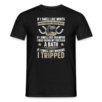 When I smell like coins, I fed mine - Men's T-Shirt - black - Front - AI Model Male 178 light (178cm)