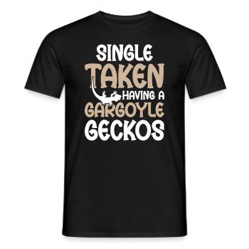 Single Genommen Mit Gargoyle Geckos - Männer T-Shirt - Schwarz - Vorne - AI Model Male 178 light (178cm)