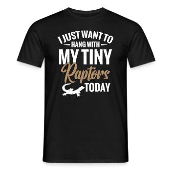 Je veux juste parler à mes petits aujourd’hui - T-shirt homme - noir - Devant - AI Model Male 178 light (178cm)