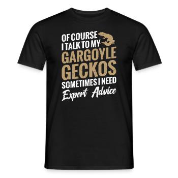 Natürlich Spreche Ich Manchmal Mit Meinem - Männer T-Shirt - Schwarz - Vorne - AI Model Male 178 light (178cm)