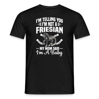 Ich Sage Dir, Ich Bin Kein Friesisch, Meine - Männer T-Shirt - Schwarz - Vorne - AI Model Male 178 light (178cm)
