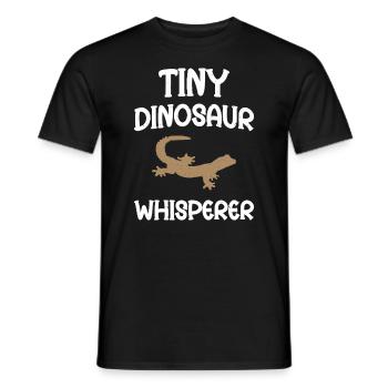 Tiny Dinosaur Whisperer - Men's T-Shirt - black - Front - AI Model Male 178 light (178cm)