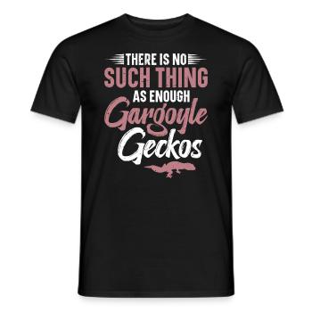 There are not enough gargoyle geckos - Men's T-Shirt - black - Front - AI Model Male 178 light (178cm)