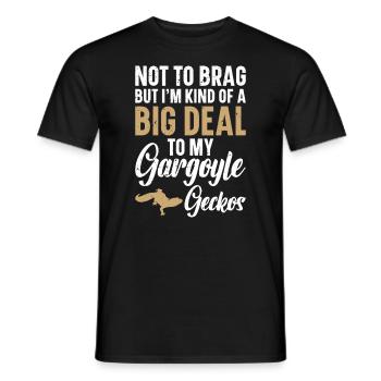 Je ne veux pas me vanter, mais je suis un peu un grand - T-shirt homme - noir - Devant - AI Model Male 178 light (178cm)