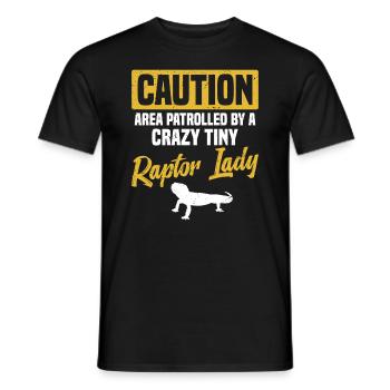 VORSICHTSBEREICH Von Einer Verrückten Winzigen - Männer T-Shirt - Schwarz - Vorne - AI Model Male 178 light (178cm)