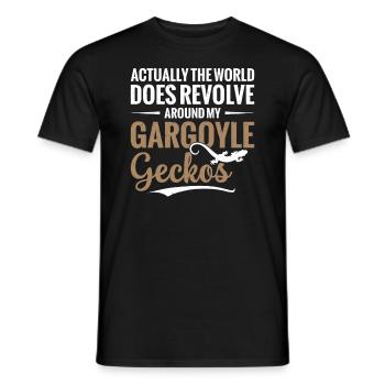 Actually, the world revolves around mine - Men's T-Shirt - black - Front - AI Model Male 178 light (178cm)