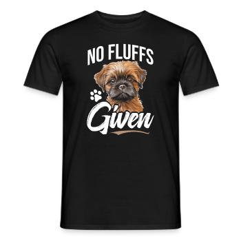 Brussels Griffon No Fluff Given - Men's T-Shirt - black - Front - AI Model Male 178 light (178cm)