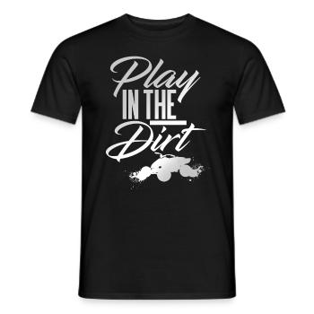Quad Play In The Dirt - T-shirt homme - noir - Devant - AI Model Male 178 light (178cm)