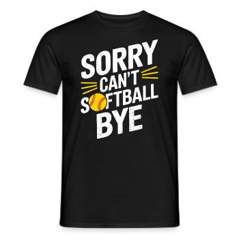Softball Joueur de softball Drôle de cadeau de softball - T-shirt homme - noir - Devant - AI Model Male 178 light (178cm)