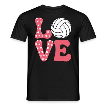 Volleyball Spruch Lustiges Volleyball Geschenk - Männer T-Shirt - Schwarz - Vorne - AI Model Male 178 light (178cm)