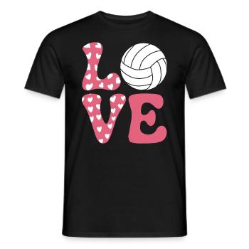 volley-ball dire drôle de cadeau de volley-ball - T-shirt homme - noir - Devant - AI Model Male 178 light (178cm)