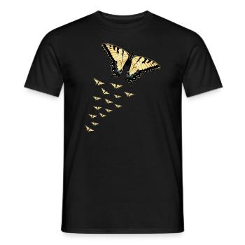 Les machaons tigrés sont les meilleurs pour les filles - T-shirt homme - noir - Devant - AI Model Male 178 light (178cm)