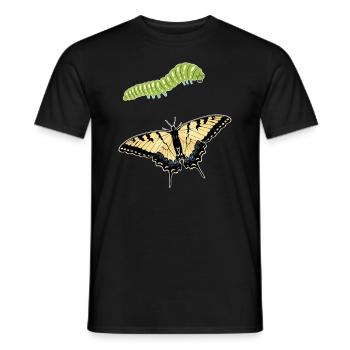 Les machaons tigrés sont les meilleurs pour les filles - T-shirt homme - noir - Devant - AI Model Male 178 light (178cm)