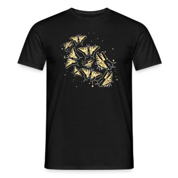 Les machaons tigrés sont les meilleurs pour les filles - T-shirt homme - noir - Devant - AI Model Male 178 light (178cm)