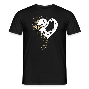 Le machaon tigré est le meilleur ami d’un ami - T-shirt homme - noir - Devant - AI Model Male 178 light (178cm)