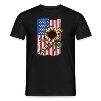 Le machaon tigré est le meilleur ami d’un ami - T-shirt homme - noir - Devant - AI Model Male 178 light (178cm)