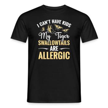 I can't have children, my tigers - Men's T-Shirt - black - Front - AI Model Male 178 light (178cm)