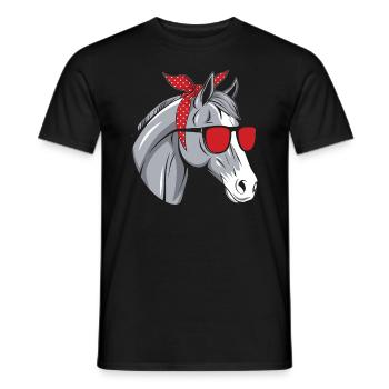 Ich Liebe Meinen Percheron An Die Scheune Und - Männer T-Shirt - Schwarz - Vorne - AI Model Male 178 light (178cm)