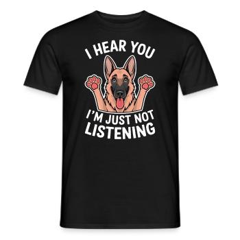 German Shepherd Saying German Shepherd Gift - Men's T-Shirt - black - Front - AI Model Male 178 light (178cm)
