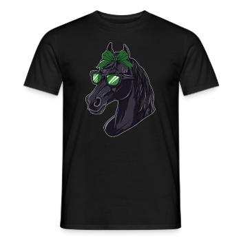 Ich Liebe Meinen Percheron An Die Scheune Und - Männer T-Shirt - Schwarz - Vorne - AI Model Male 178 light (178cm)